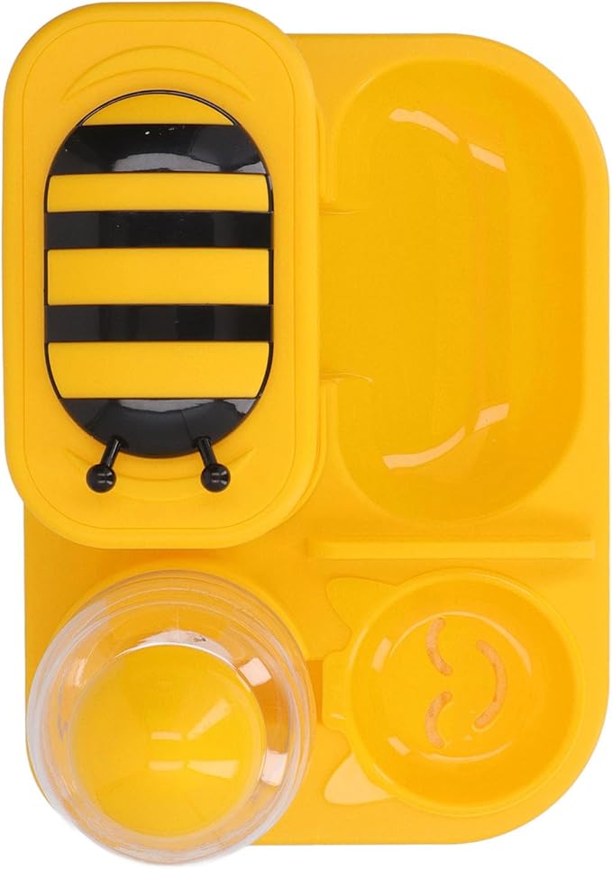 2 in 1 Automatic Pet Feeder and Water Dispenser for Cats Dogs Large Capacity Dry Wet Separation Food and Water Dispenser Set Easy to Assemble and Use