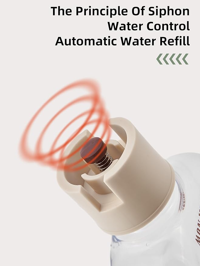 Cat Water Dispenser - Water Dispenser for Dogs -Cat Water Dowl - Automatic Pet Water Dispenser - Dog Water Dowl (White)