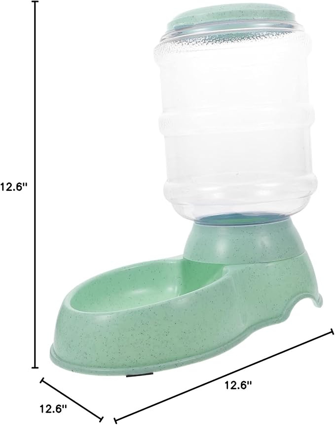 VANZACK Automatic Pet Feeder for Cats Dogs Capacity Food Dispenser Light Green Convenient Feeding for Busy Pet Owners Practical and Home Decor