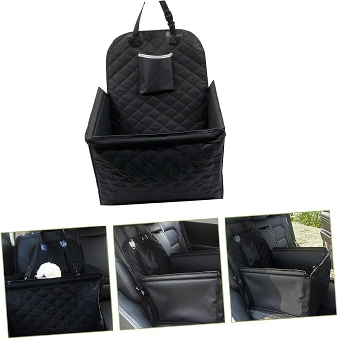 HANABASS Pet Dog Car Bed Non Slip Dog Car Seats with Storage Pocket for Dogs Easy to Durable and Portable for Travel and Long Trips