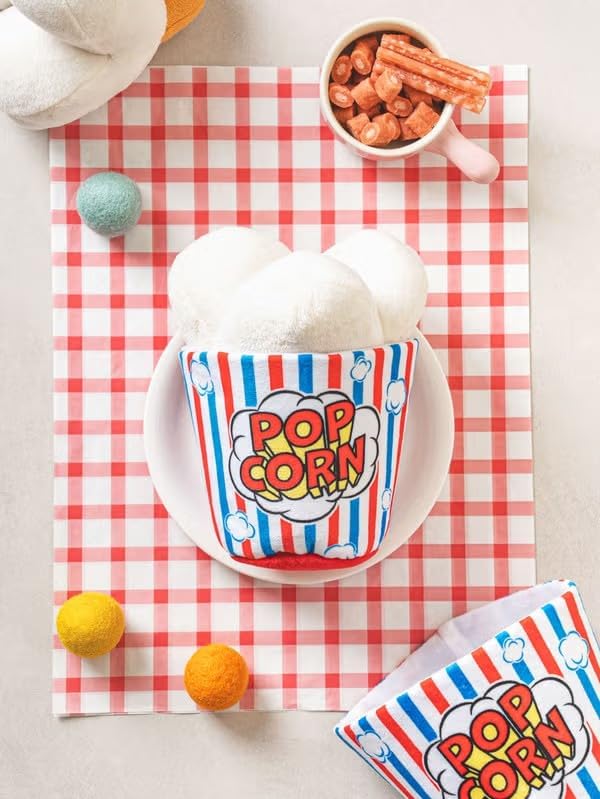 Rustling Popcorn Shaped Dog Toy