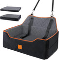 Dog Car Seat Large Medium - Sized Dog Car Pet Bed for Dogs Under 55 Lb or 2 Small Dogs,Safety Memory Foam Booster Seat 2 Cushions,Large Pet Bed Seat for Backseat