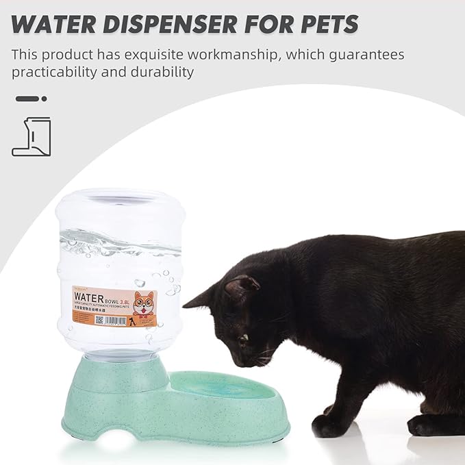 Pet Supplies Automatic Dog Cat Waterer Capacity Non-Slip Base Leakproof Design