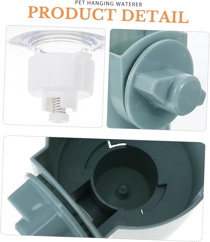 Automatic Pet Waterer for Dogs and Cats Generation Hanging Water Dispenser Durable Cage Feeder for Puppies Rabbits and Animals Easy to
