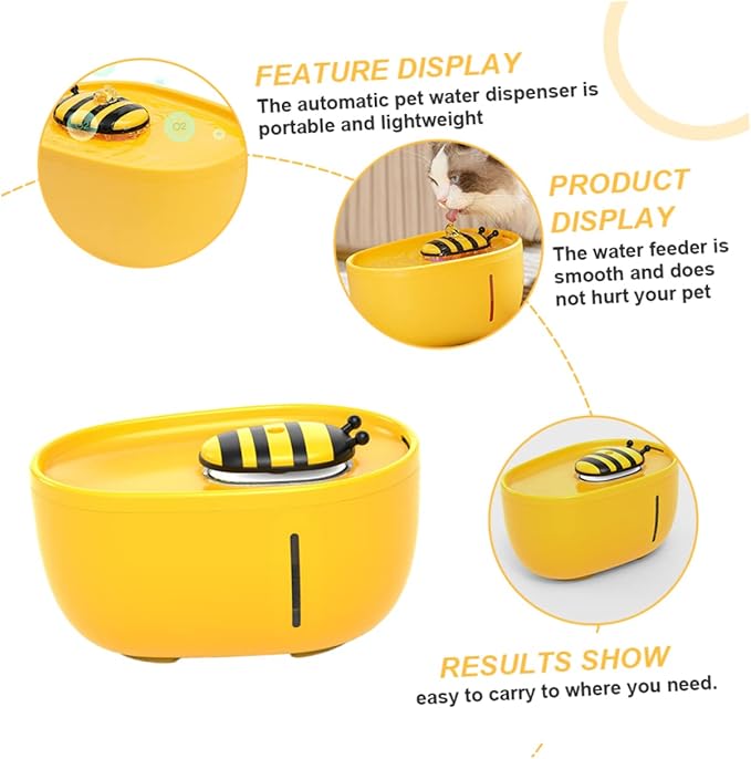 VANZACK Automatic Pet Water Dispenser Capacity Cat Water Feeder for Dogs and for Home and Outdoor Use