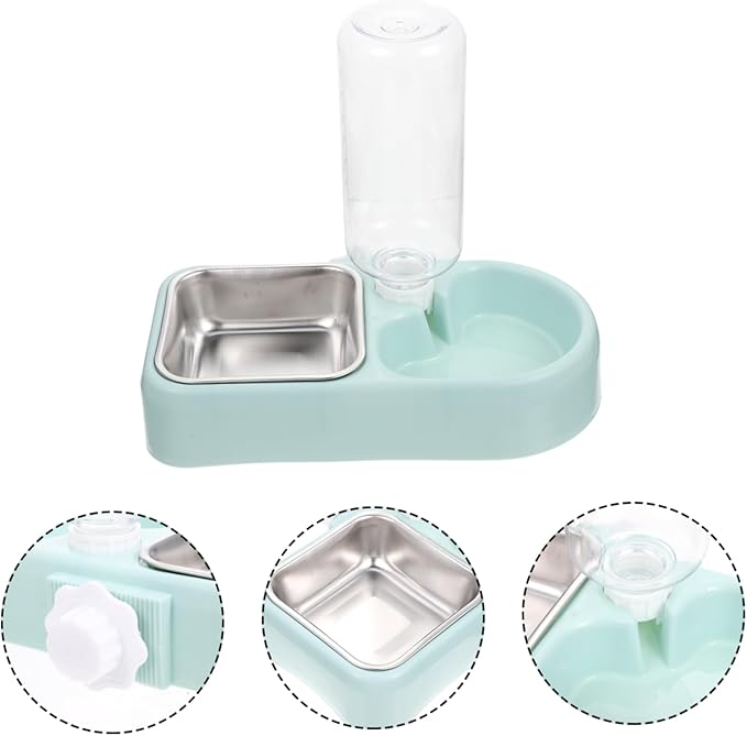 VANZACK 1Set Automatic Pet Feeder Water Bowl Self Refilling Dog Water Dispenser with Material for Home Professional