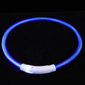 Angoily USB Rechargeable LED Dog Collar 70cm Glowing Luminous Pet Collar for Night Walking Outdoor Safety