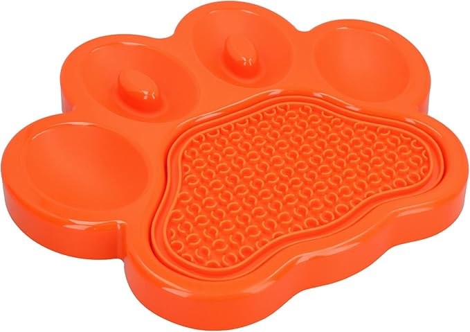 Orange Paw Interactive Dog Slow Feeder & Lick Mat Dog Food Accessories