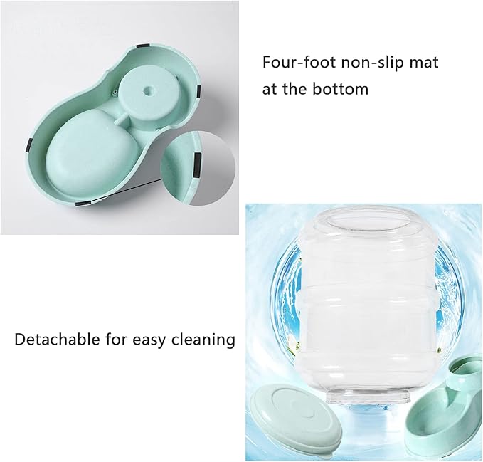 3.5L Large Capacity Automatic Feeder, Stable Gravity Feeders, Dog Food and Water Dispenser for Small Medium Large Cats, Dogs, Rabbits
