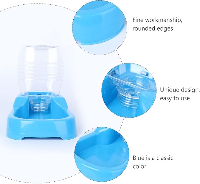 POPETPOP Pet Water Feeder Bowl Creative Drinking Tool for Dogs and Puppies Convenient Automatic Water Dispenser for Home and Pet Shops Smooth Design