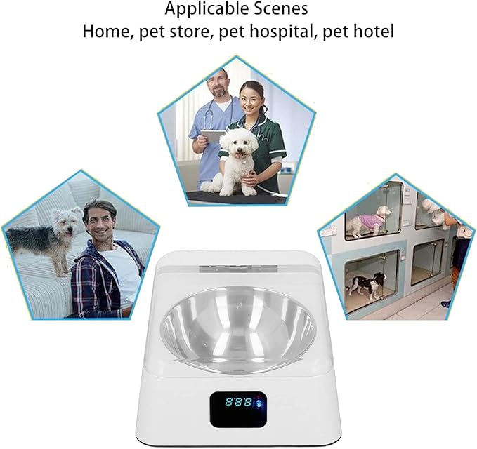 Open Lid Pet Feeder, Automatic Smart Cat Feeder Bowl Prevent Slip IR Induction for Small Pet