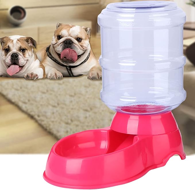 POPETPOP Dog Automatic Feeder- Pet Food Dispenser Self Dispensing Gravity Automatic Feeder for Small&Medium Pets 3. 5L ()