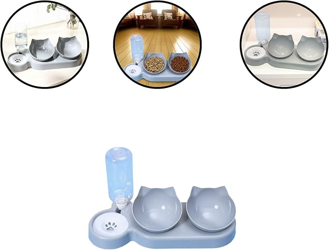 Automatic Pet Bowl for Dogs and Cats with Water Dispenser - 3-Day Feeding and Drinking Station for Home, Store, Boarding, and Travel