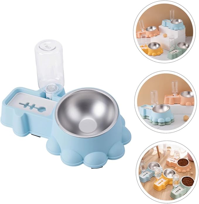 SUPVOX 1set Adorable Multi-Function Feeding Bowl Automatic Water Dispenser for Dogs and Easy to Convenient Pet Feeder