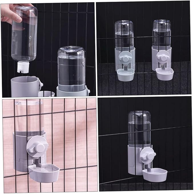 VANZACK Automatic Puppy Water Dispenser Hanging Pet Waterer for Dogs Cats Easy Design Capacity Detachable Water Feeder for Pets