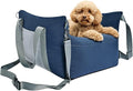 Amazon Basics Dog Car Seat, Pet Booster Car Seat for Small Medium Dogs, Outdoor Carrier Bed for Travel with Leash & Washable Cover