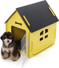 Dog House Indoor for Small Dogs or Cats, Cozy Wooden Design, Small Indoor Bed House, with Air Vents and Elevated Floor Warm Dog Cave