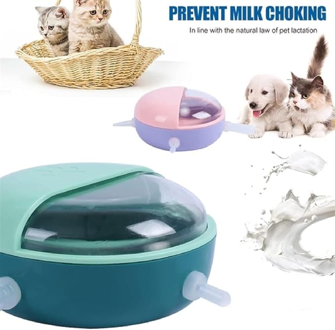 NANZU 180ML Silicone Puppy Pacifiers Pet Milk Feeder Feeding Bowl for New Born Pet, Puppies, Kitten, Cats, Dog, Rabbits