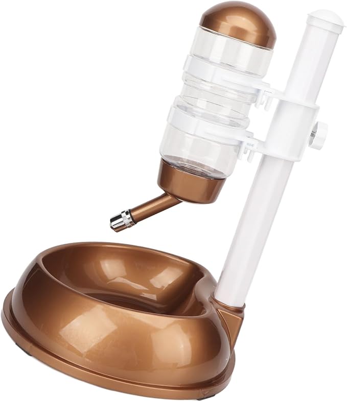 Dog Supplies, Bowl Multifunctional Automatic No Drip Water Bowl Pet Standing Water Dispenser Height Adjustable Multifunction Dog Automatic Water Food Feeder Pet Standing Water