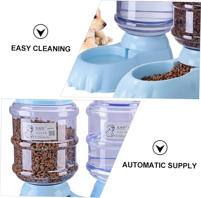 Automatic PET Feeder and Water Dispenser for Dogs and Cats 3.8L Capacity Adjustable Slow Feed Bowl Material Suitable for Breeds