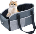 Center Console Dog Seat - Pets Weight Under 15 Lbs Travel Bags with Fixing Straps | Center Console Small Dog Cat for All Seasons | Dog Booster Car Seat Center Console | Car Pet Safety Seat
