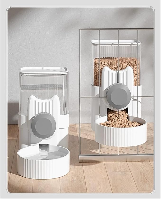 Dog Food Feeder Cat Automatic Feeding Water Bowl Pet Food Storage Dispenser