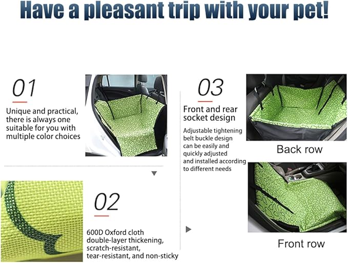 Pet Car Seat for Fiat 500e 4 Seats 2025 Washable Dog Cat Portable Breathable Bag with Seat Belt Foldable Pet Seat Cover Suitable for Pets Up to 20kg,Beige Puppy