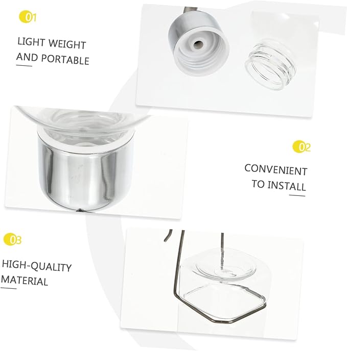 VANZACK 2 Pcs Hanging Automatic Pet Water Dispenser Capacity Water Feeder for Cats Dogs Leakproof Easy to Install Pet Drinking Fountain Supplies