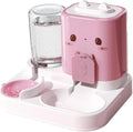 2 in 1 Automatic Pet Feeder and Water Dispenser Detachable Feeding Bowl for Cats and Small Dogs with 1800ml Food Capacity-