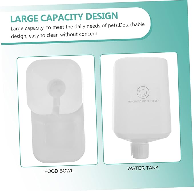 Kisangel Large Capacity Automatic PET Water Fountain for Cats and Dogs Drinking Bowl Filter for Multiple Pets Easy to Clean