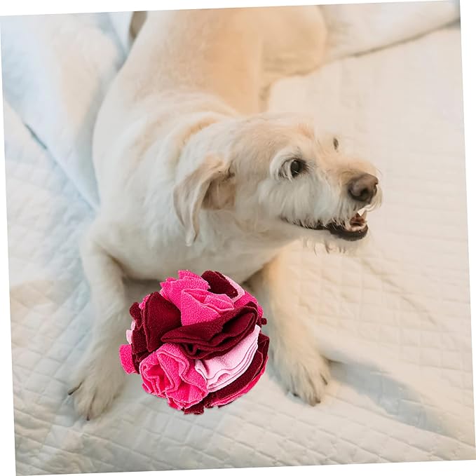 VICASKY Pet Dog Sniff Ball Snuffle Food Puzzle Slow Feeder for Dogs Engaging Interactive Plaything to Reduce Boredom and Stress for Training and Mental Stimulation