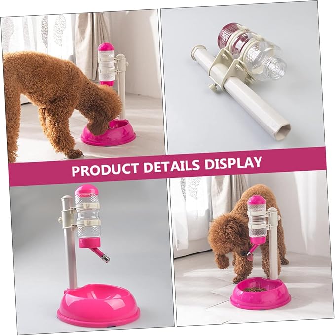 BESPORTBLE 1pc Automatic Pet Water Dispenser and Food Feeder Drinking Bowl for Dogs and Cats Transparent Water Bottle and Material Easy to Use Pet Supplies