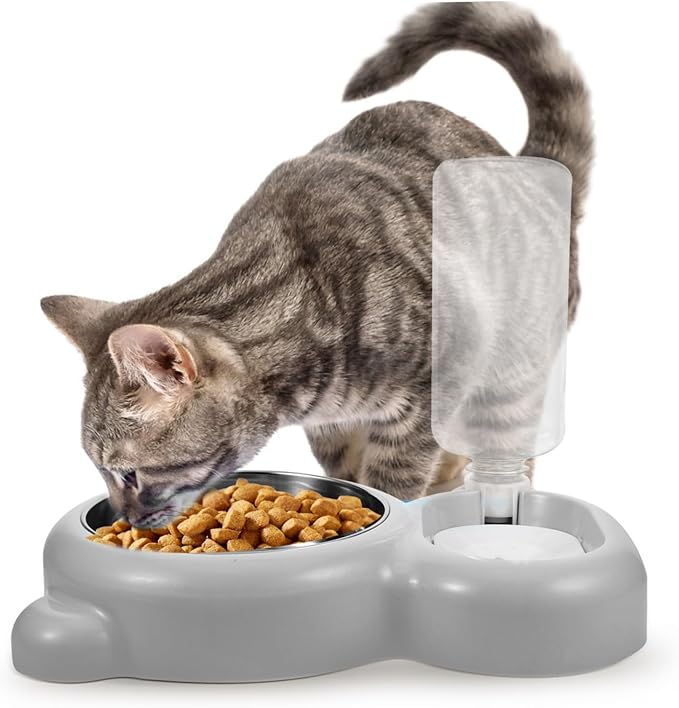 Milisten Multi-Function Pet Feeder Automatic Water Dispenser Bowl for Slow Eating Easy Design for Home and Pet Shops