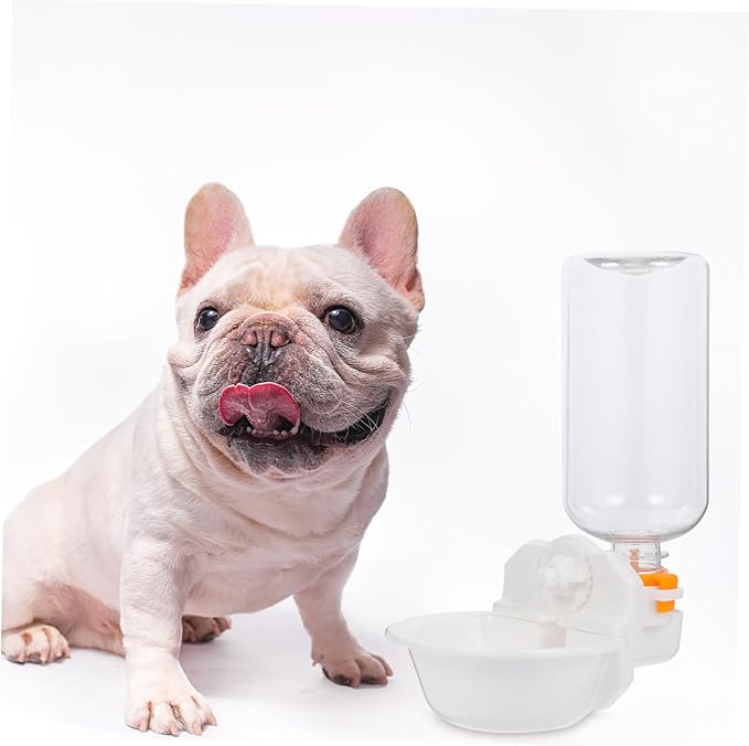 Automatic Pet Water Feeder Hanging Cage Drinking Tool for Cats Dogs Pigeons Unique Design Smooth Surface Environmentally Friendly Material White