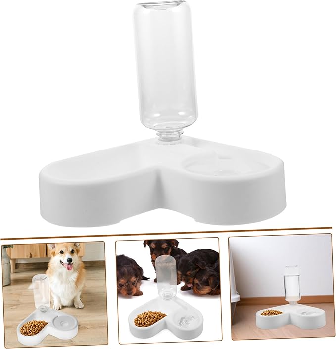 Automatic Pet Water Feeder Love Bowl Feeder for Outdoor Dog Food Dispenser