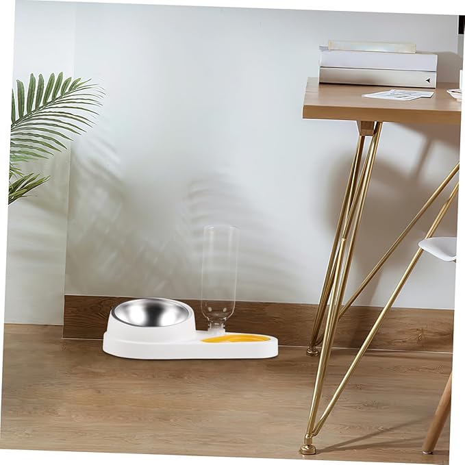 Milisten Automatic Pet Feeder for Dogs Cats Capacity Detachable Water Dispenser Spill Bowl Material Pet Supply