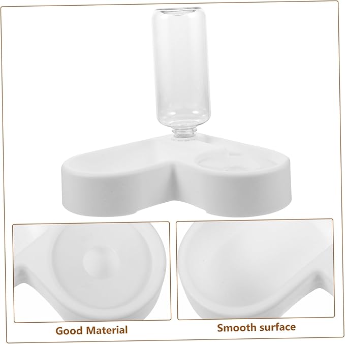 Automatic Water Feeder Cat Food Bowl Unique Design Easy to Clean Non-tip Pet Feeding Station for Cats and Dogs for Home Use with Detachable Water Bottle