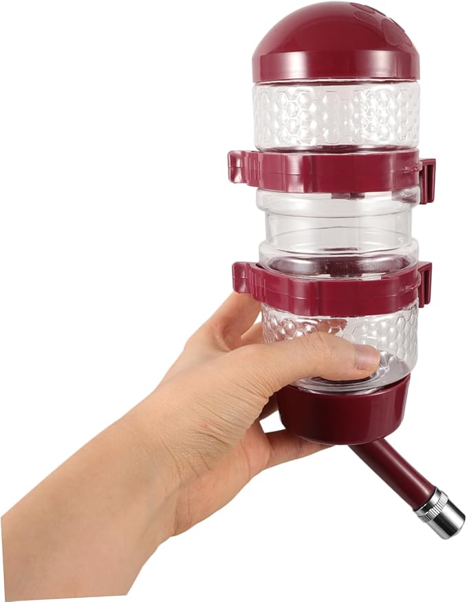 DECHOUS Hanging Water Bottle Dispenser Dog and Cat Feeder Pet Cage Accessory Automatic Pet Waterer for Healthy Drink