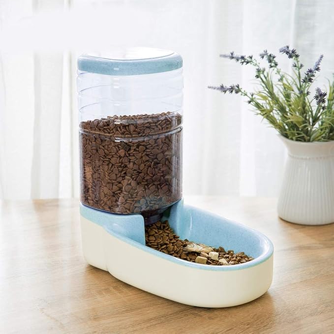 Pet 3.8L Automatic Food Water Dispenser Puppy Kitten Feeder Bowl Dogs Cats Drinking Feeding Dishes