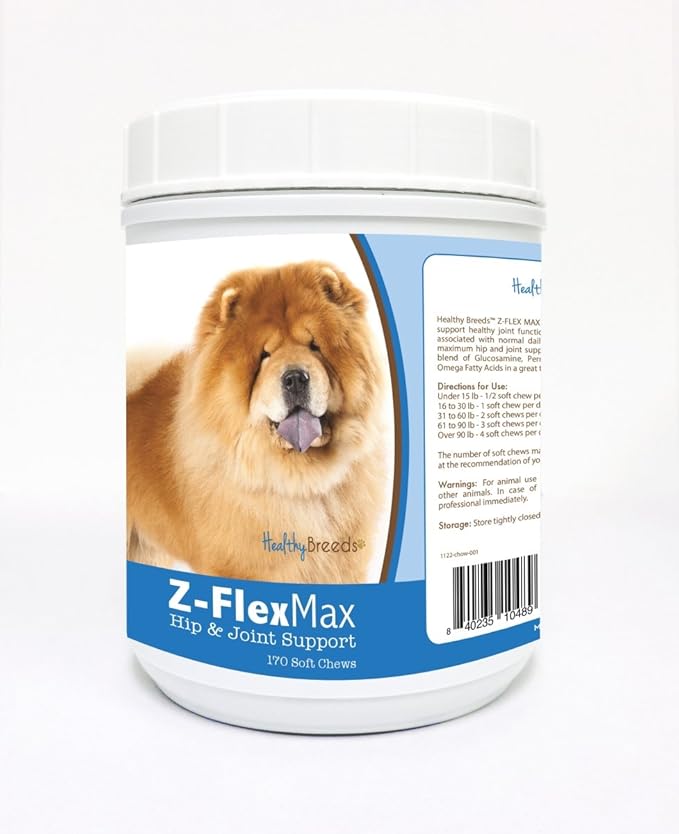 Healthy Breeds Chow Chow Z-Flex Max Hip and Joint Soft Chews 170 Count