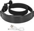 LED Dog Collar Smart DIY Screen Fashionable Rechargeable Light Up Dog Collar Glow in The Dark Pet Necklace (Blue Light)