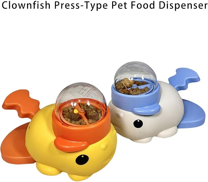PANGBOER Fish Press Activated Pet Treat Dispenser For Dog Food Release Encourages Indoor Exercise And Mental