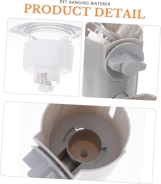 Automatic Dog Waterer Pet Water Feeder Hanging Water Holder for Cats and Dogs Material Easy Install