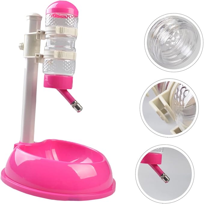 1pc Automatic Pet Water Dispenser and Food Holder Height and Material Easy to Clean Water Bowl for Dogs and Cats Portable and Convenient Pet Supplies