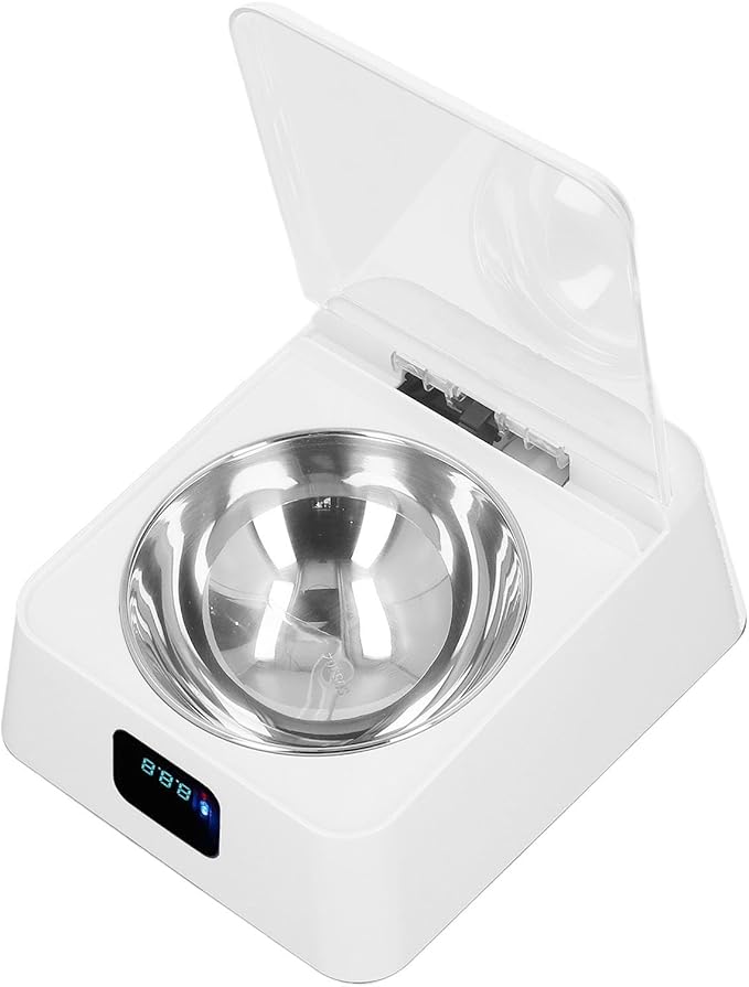 Induction Lid Opening Rechargeable Dog Cat Feeding Bowl for Small Medium Pets - 350ml Food Capacity with Automatic Sensor Technology