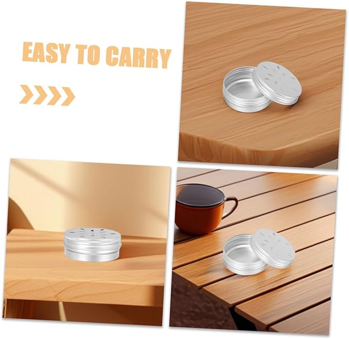 YARNOW 8pcs Dog Scent Training Kit Aluminum Nose Work Containers for Scent Detection Tins Screw Lid for Working Dogs and Smell Training