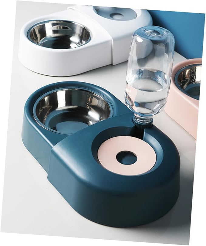 Automatic Dog Feeder with Water Dispenser Stylish Pet Bowl for Dogs Cats Convenient Feeding for for Home Decor