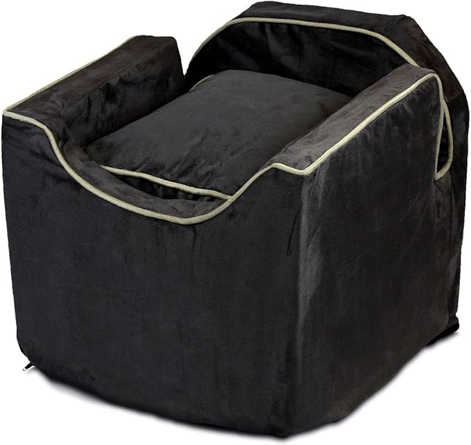 Small Snoozer Luxury Lookout Car Seat, Black and Herringbone