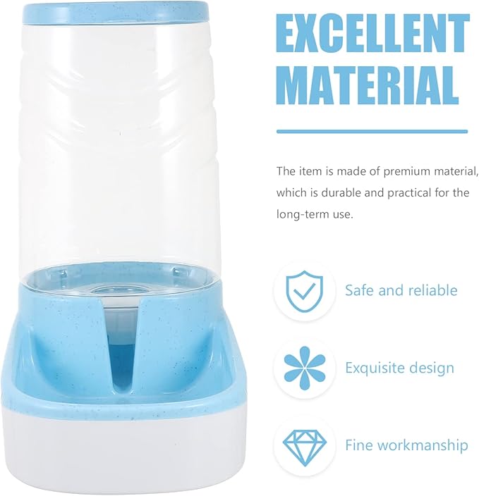 Automatic Pet Waterer Pet Water Dispenser with Spring Siphon Control Suitable for Dogs Cats and Rabbits Prevents Spills and Keeps Water Fresh