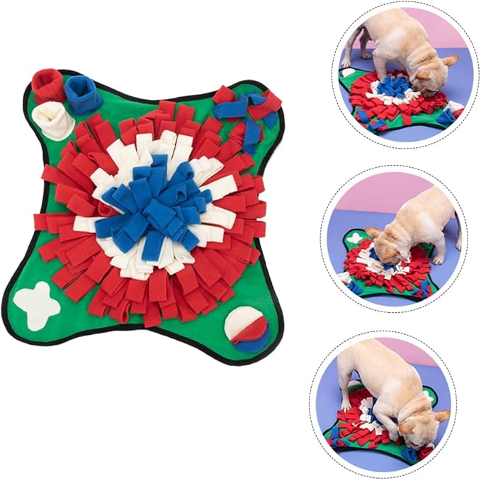 Dog Nose Training Mat Sniffing Pad for Snack Slow Eating Pet Feeding Mats Dog Supplies Nose Work Polar Fleece